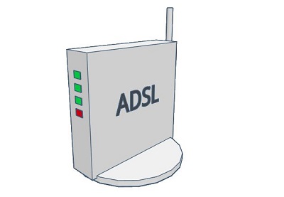 ADSLモデム返却