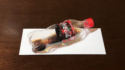 才能あふれる高校生が描いたコーラ