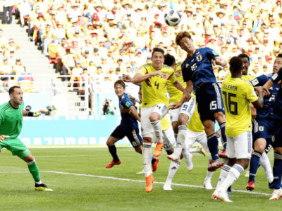 ２０１８サッカーワールドカップ、日本が初戦に勝利